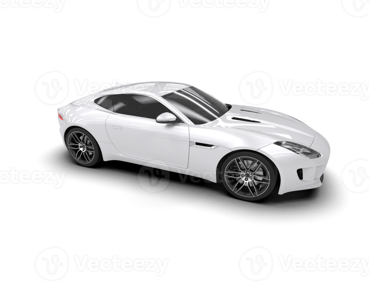 Realistic sport car isolated on background. 3d rendering - illustration png