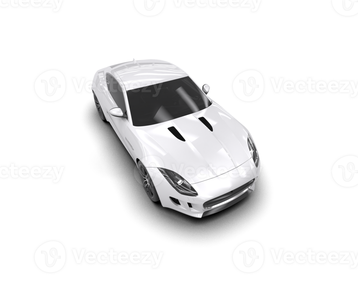 Realistic sport car isolated on background. 3d rendering - illustration png