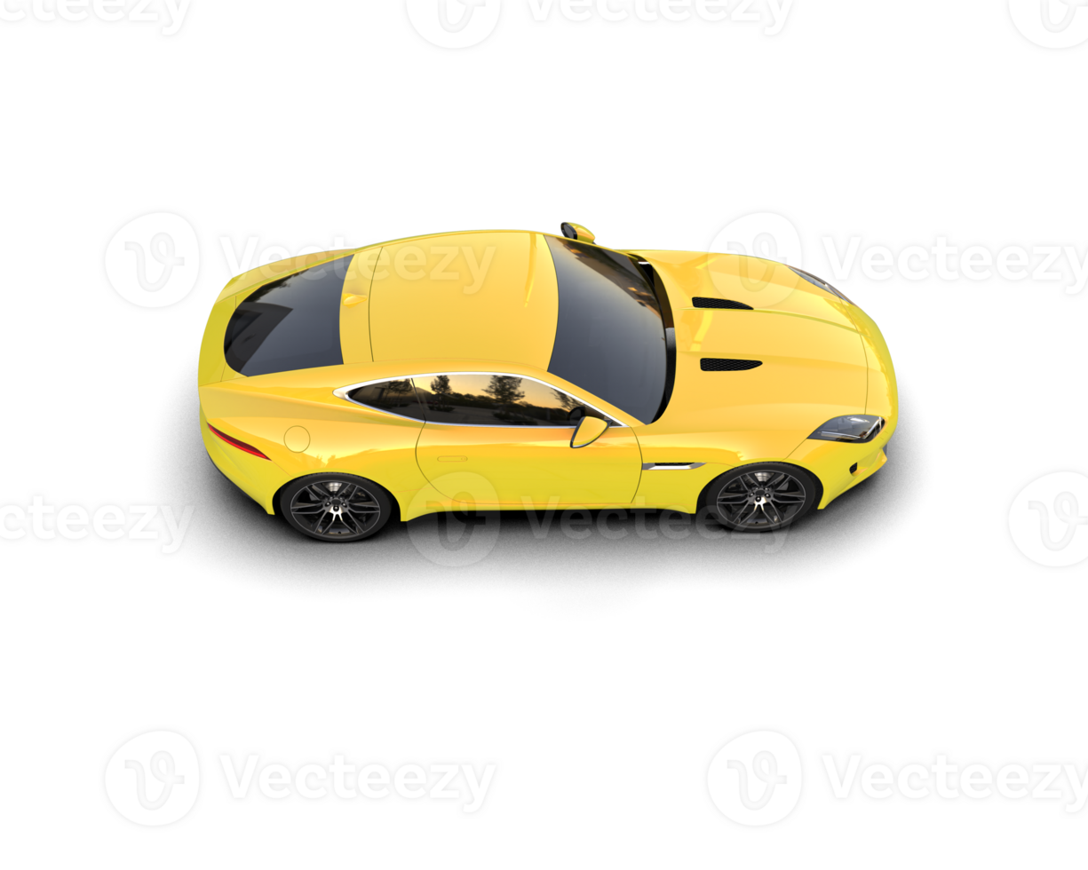 Realistic sport car isolated on background. 3d rendering - illustration png