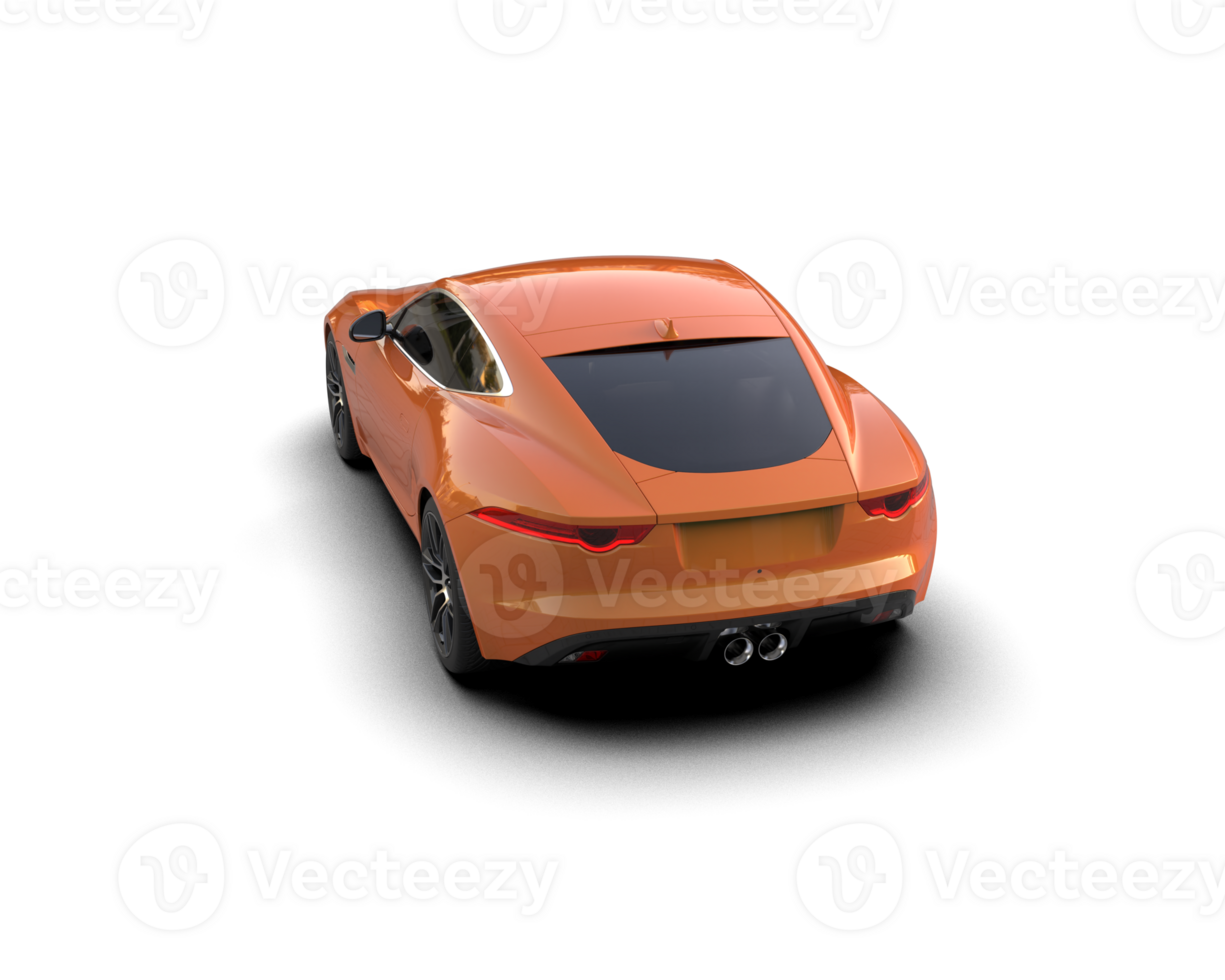 Realistic sport car isolated on background. 3d rendering - illustration png