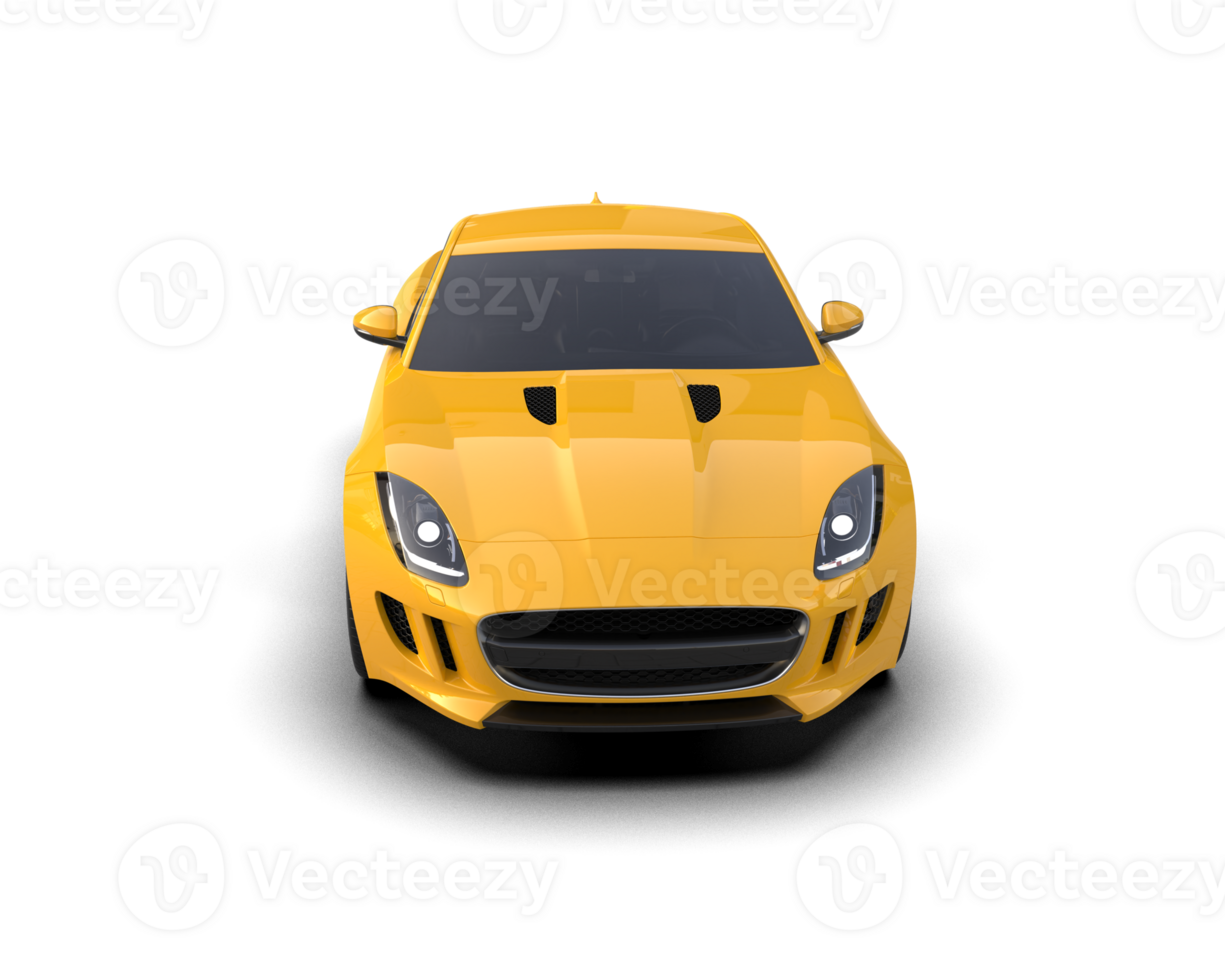 Realistic sport car isolated on background. 3d rendering - illustration png