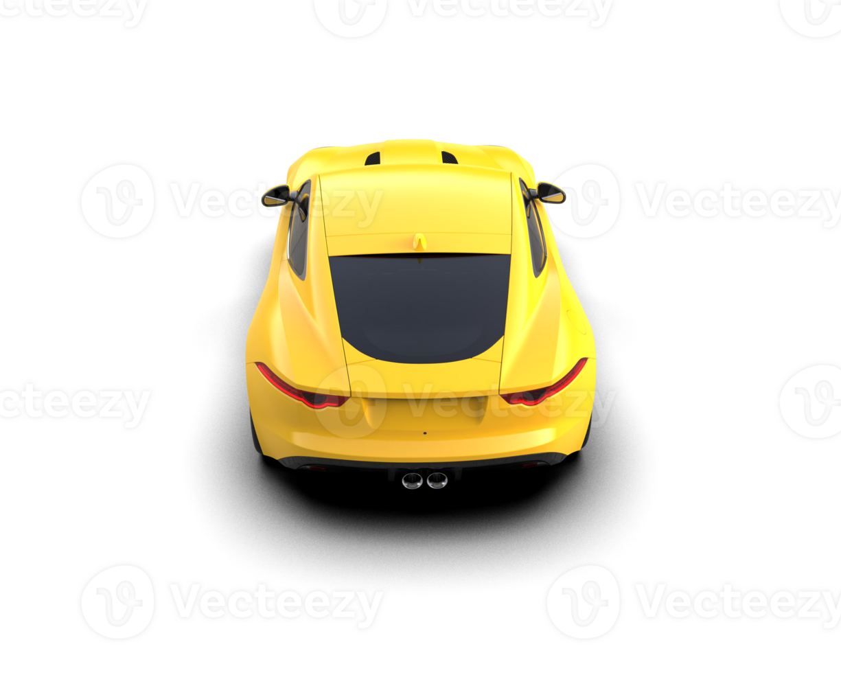 Realistic sport car isolated on background. 3d rendering - illustration png