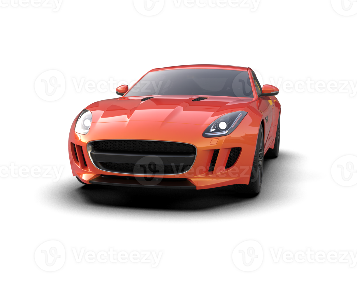 Realistic sport car isolated on background. 3d rendering - illustration png