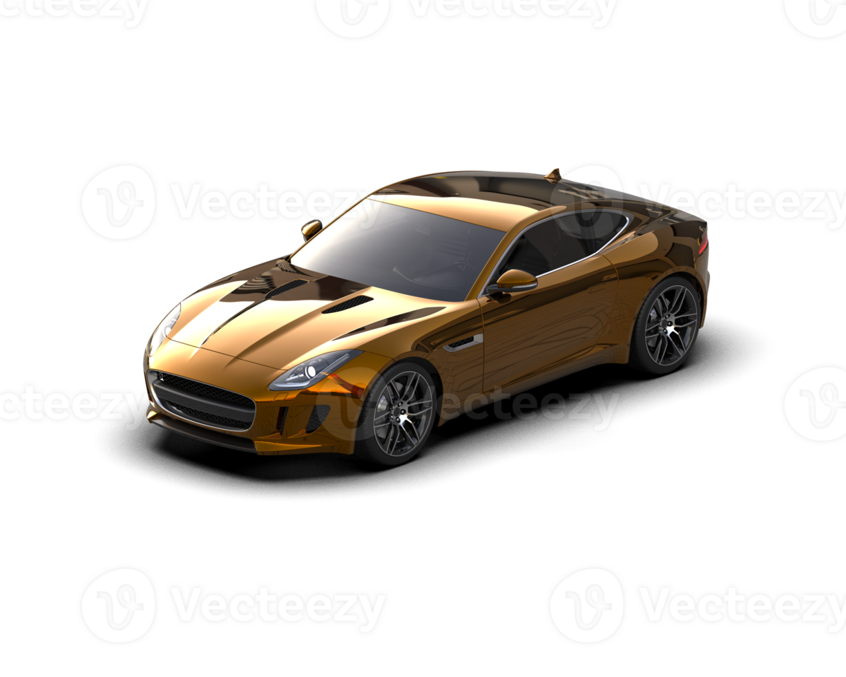 Realistic sport car isolated on background. 3d rendering - illustration png