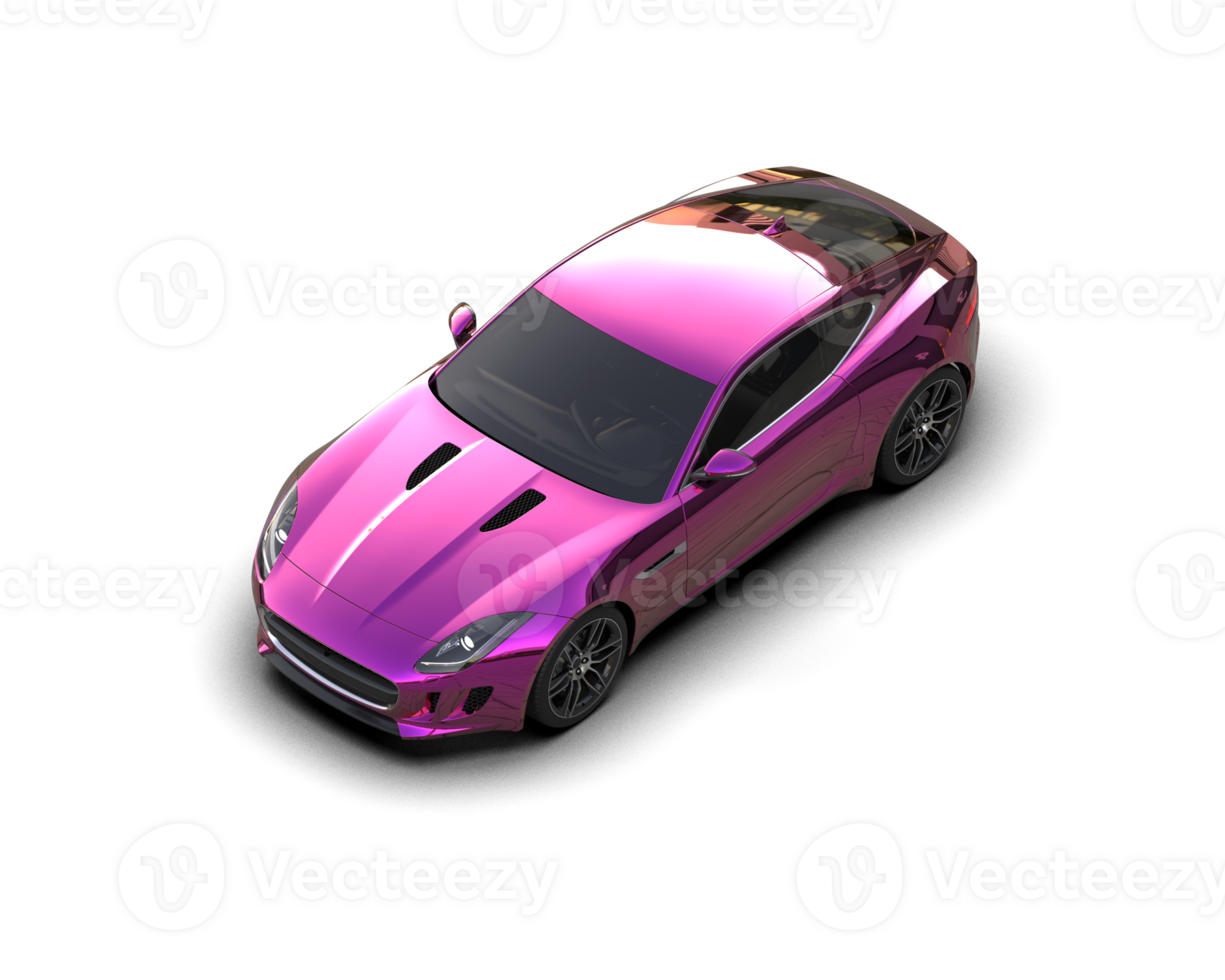 Realistic sport car isolated on background. 3d rendering - illustration png