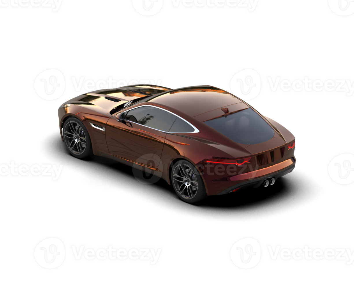 Realistic sport car isolated on background. 3d rendering - illustration png