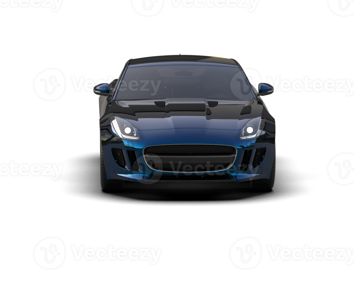 Realistic sport car isolated on background. 3d rendering - illustration png