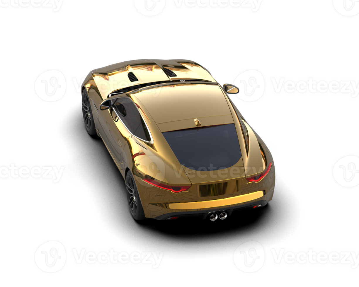 Realistic sport car isolated on background. 3d rendering - illustration png