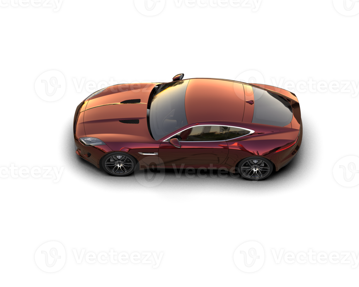 Realistic sport car isolated on background. 3d rendering - illustration png