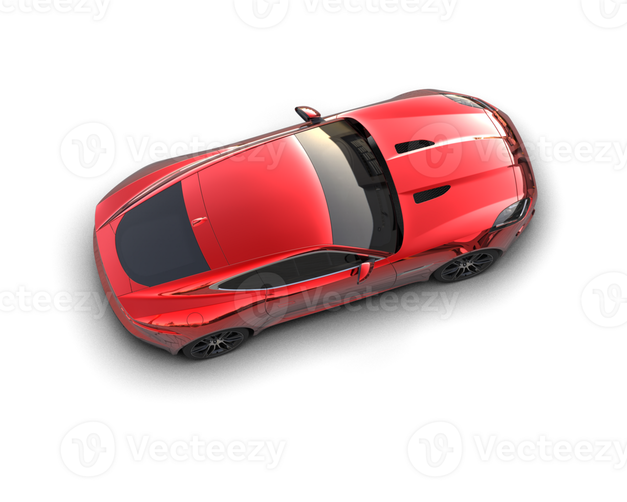 Realistic sport car isolated on background. 3d rendering - illustration png