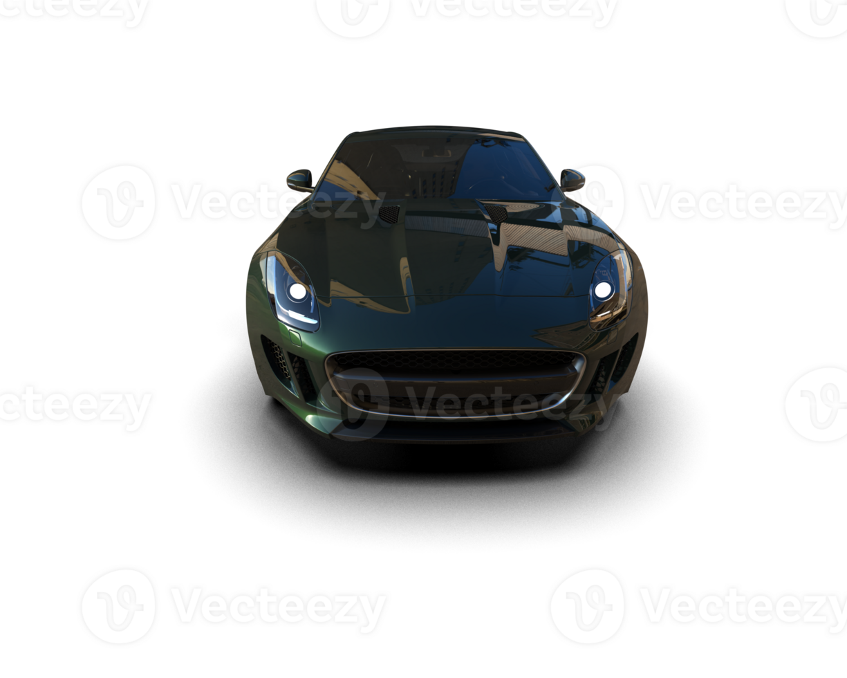 Realistic sport car isolated on background. 3d rendering - illustration png