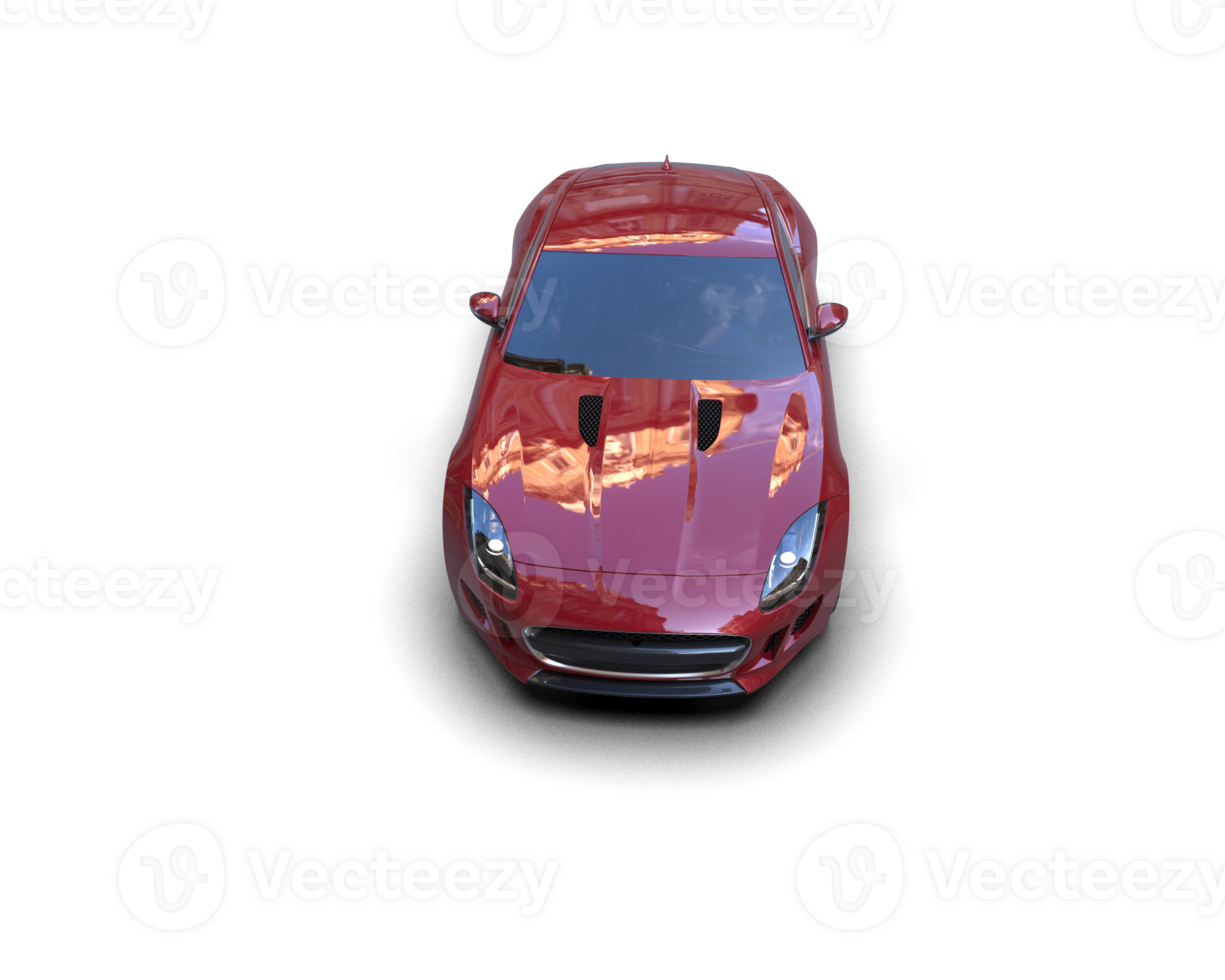 Realistic sport car isolated on background. 3d rendering - illustration png