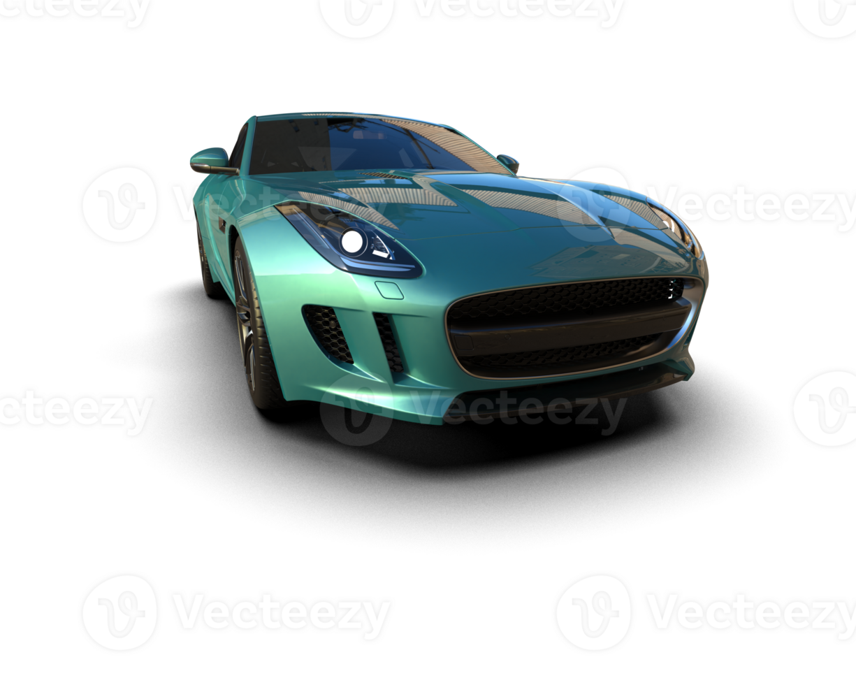 Realistic sport car isolated on background. 3d rendering - illustration png