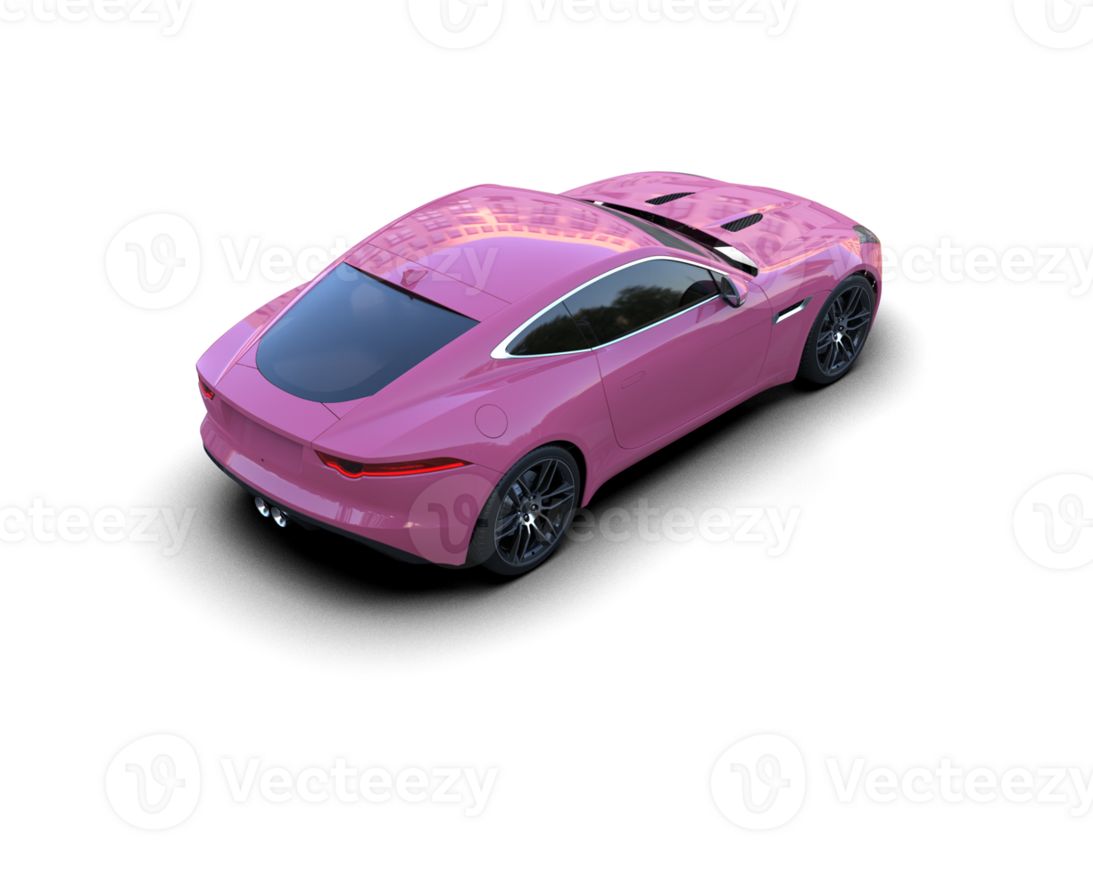 Realistic sport car isolated on background. 3d rendering - illustration png