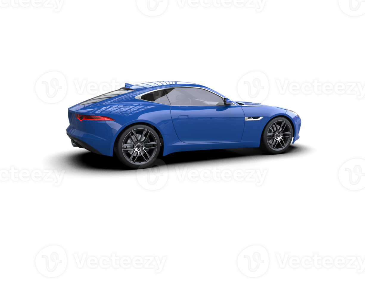 Realistic sport car isolated on background. 3d rendering - illustration png