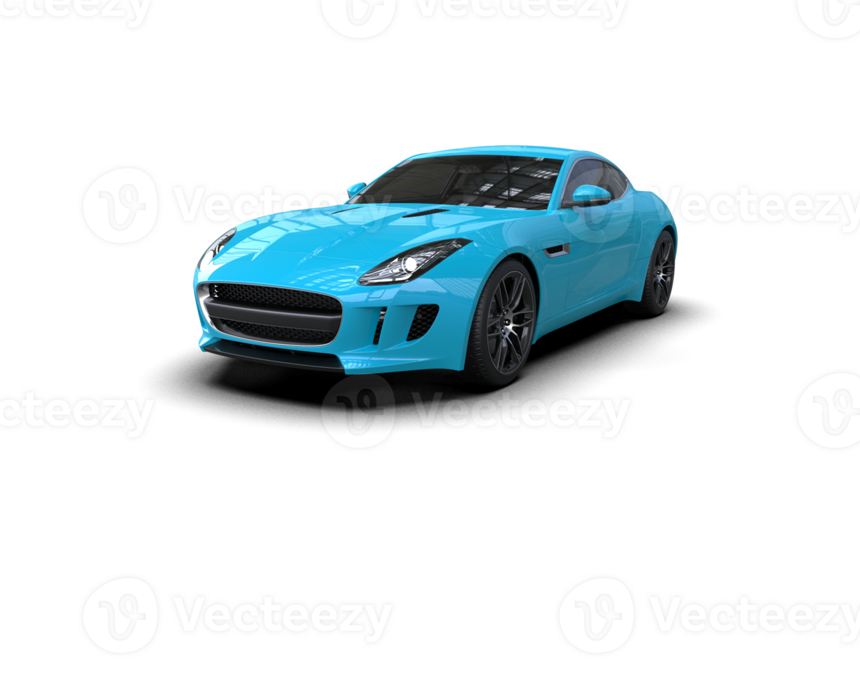 Realistic sport car isolated on background. 3d rendering - illustration png
