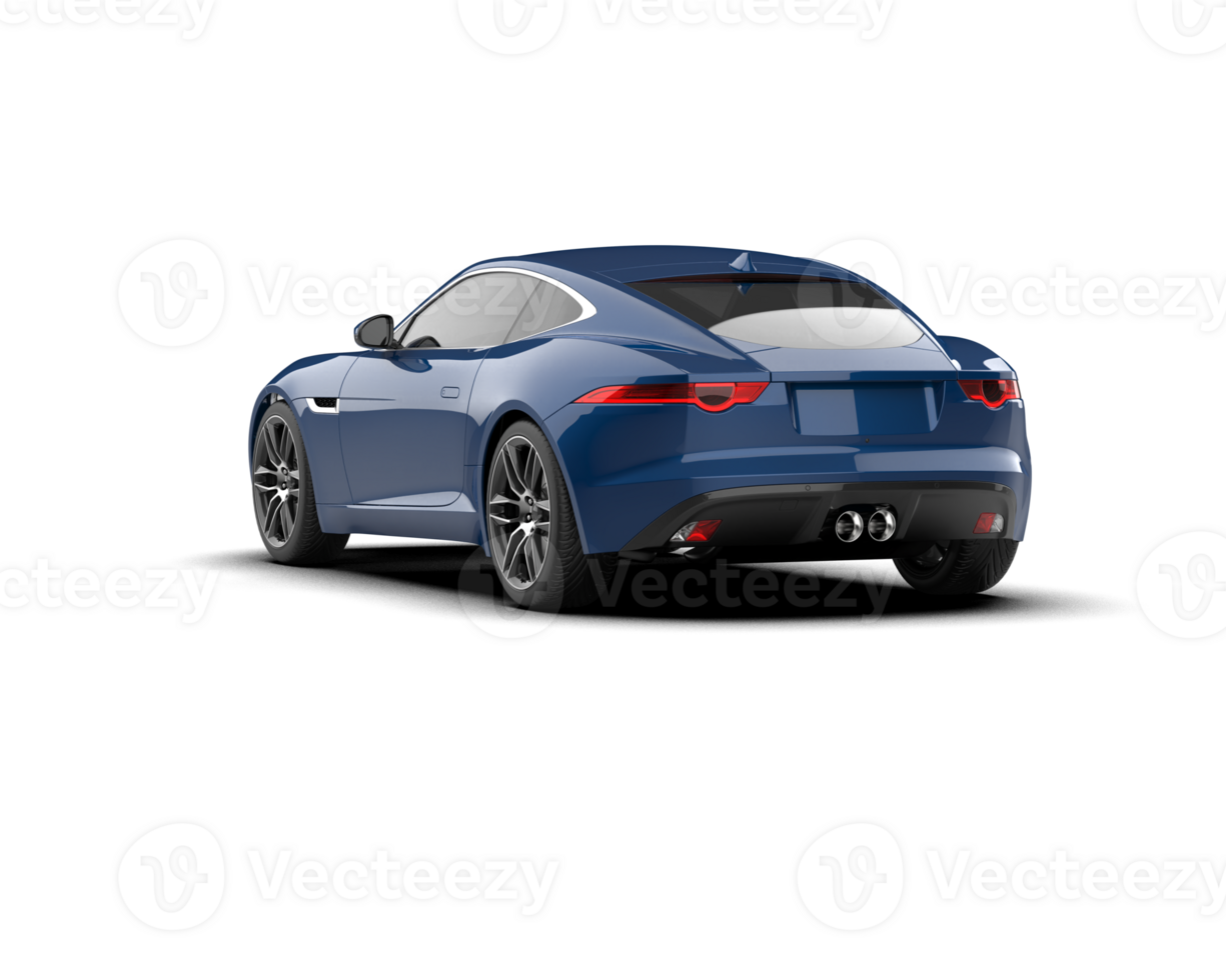 Realistic sport car isolated on background. 3d rendering - illustration png
