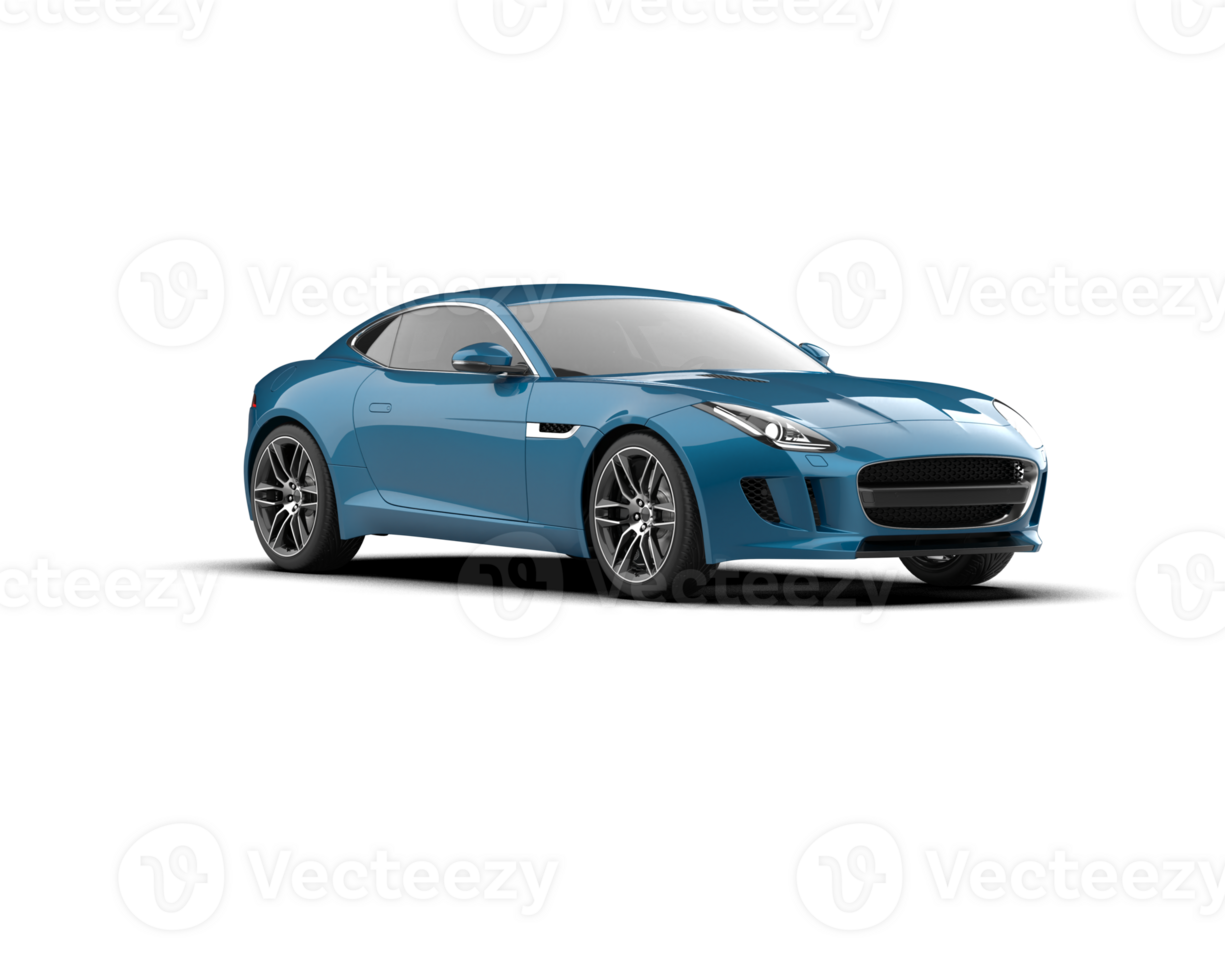 Realistic sport car isolated on background. 3d rendering - illustration png