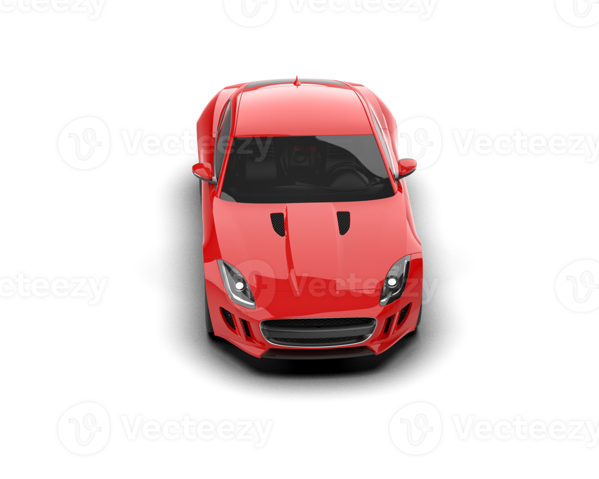 Realistic sport car isolated on background. 3d rendering - illustration png