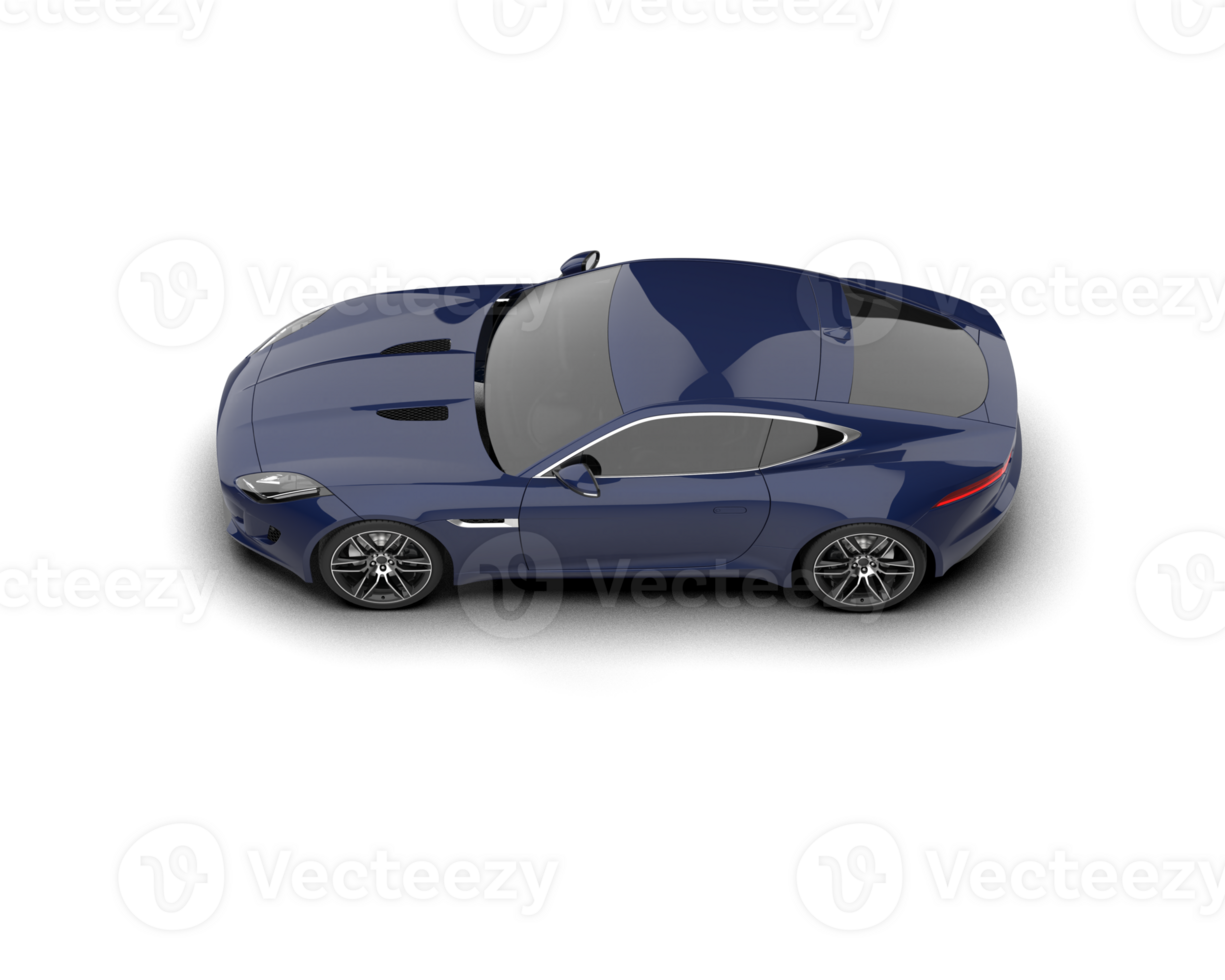 Realistic sport car isolated on background. 3d rendering - illustration png