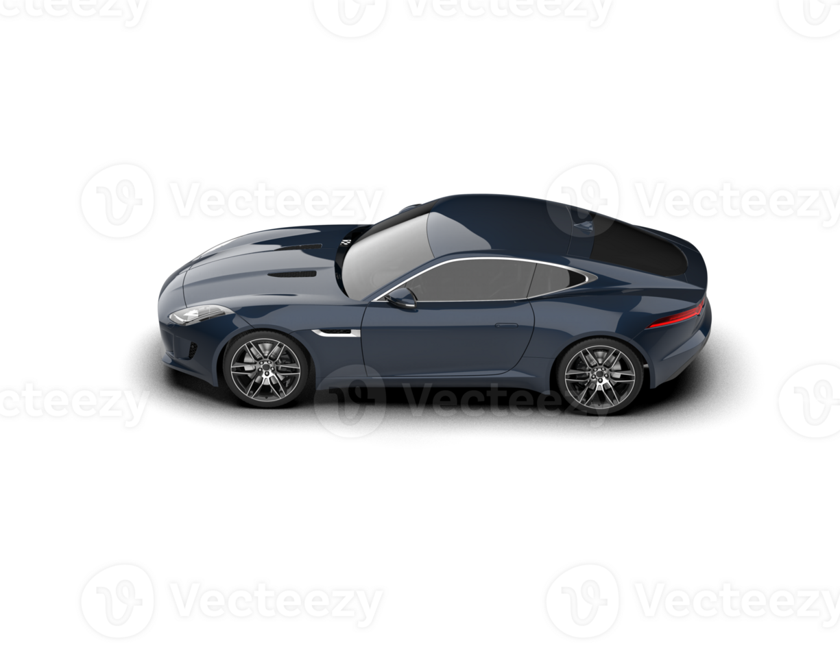Realistic sport car isolated on background. 3d rendering - illustration png