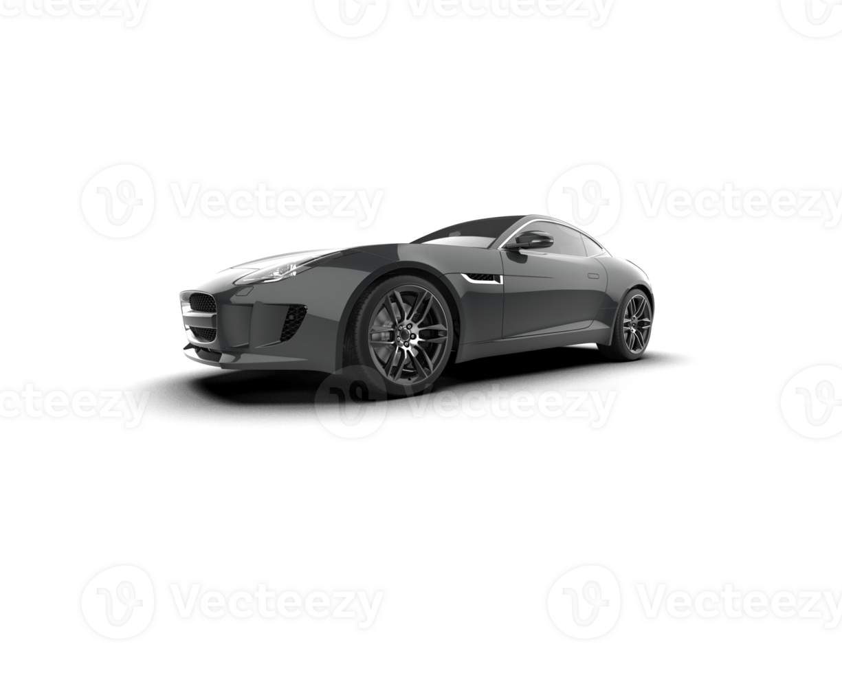 Realistic sport car isolated on background. 3d rendering - illustration png