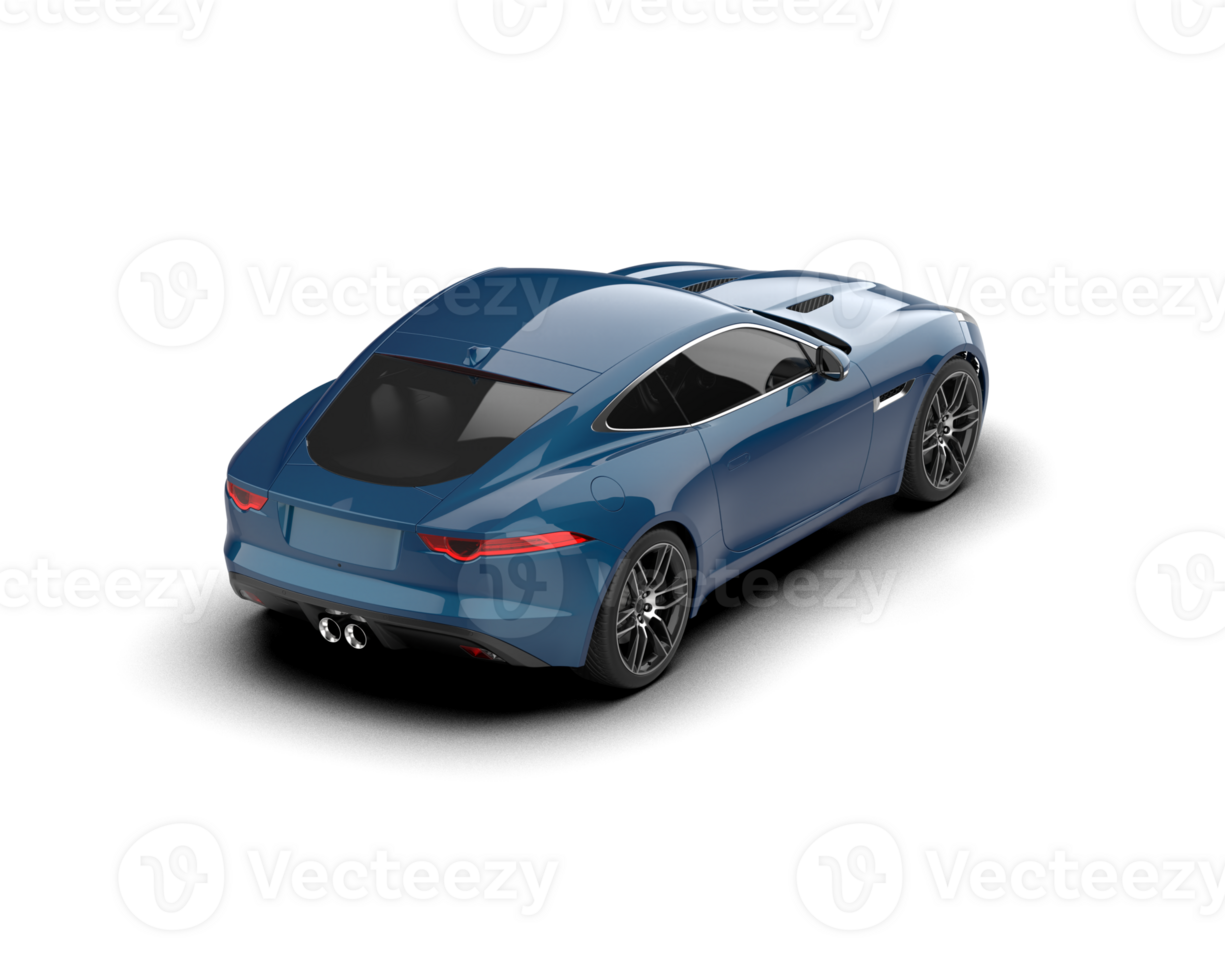 Realistic sport car isolated on background. 3d rendering - illustration png