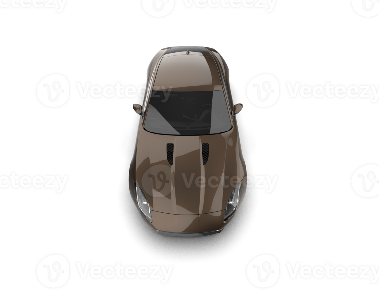 Realistic sport car isolated on background. 3d rendering - illustration png
