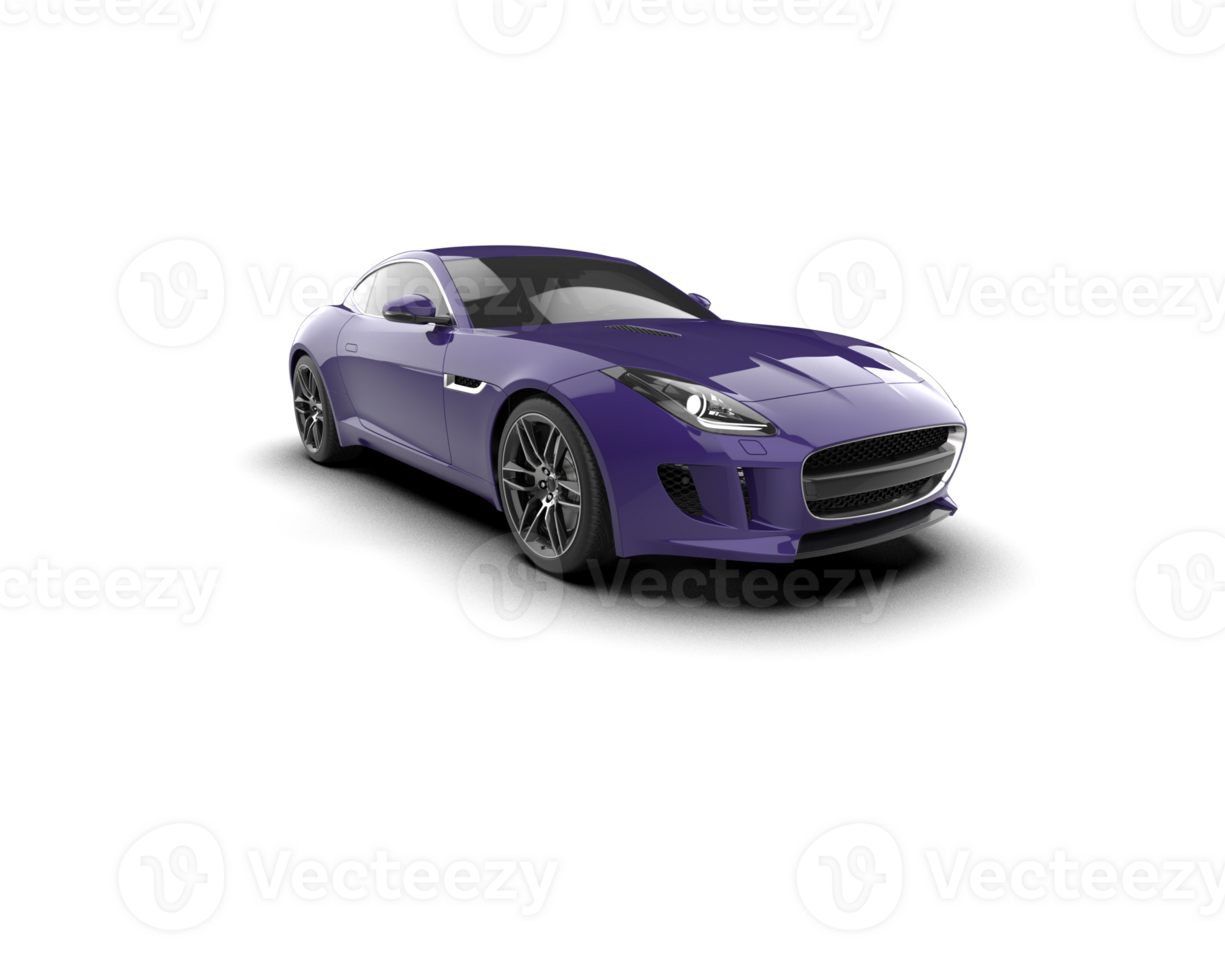 Realistic sport car isolated on background. 3d rendering - illustration png