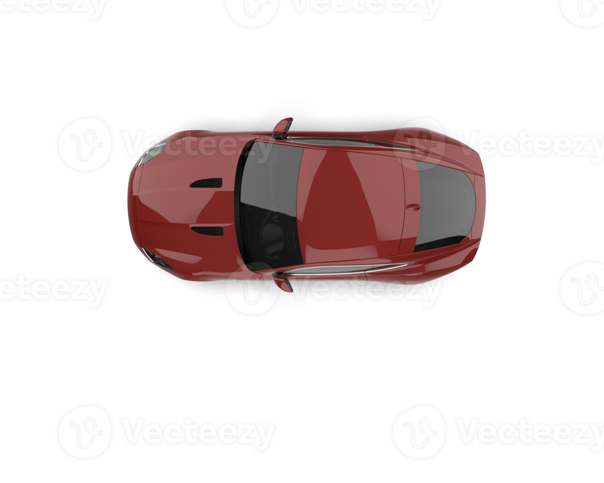 Realistic sport car isolated on background. 3d rendering - illustration png