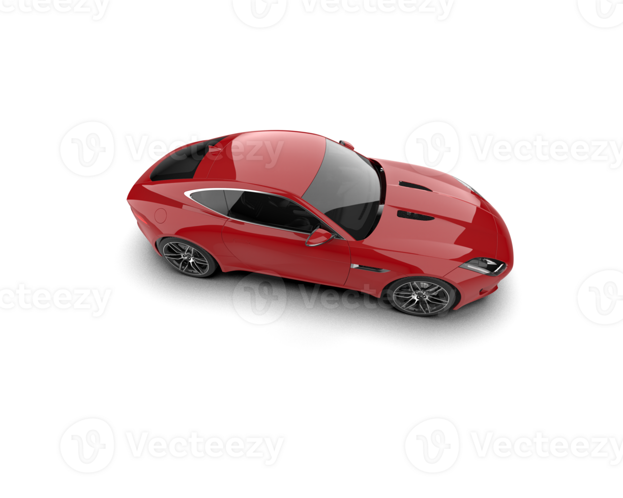 Realistic sport car isolated on background. 3d rendering - illustration png