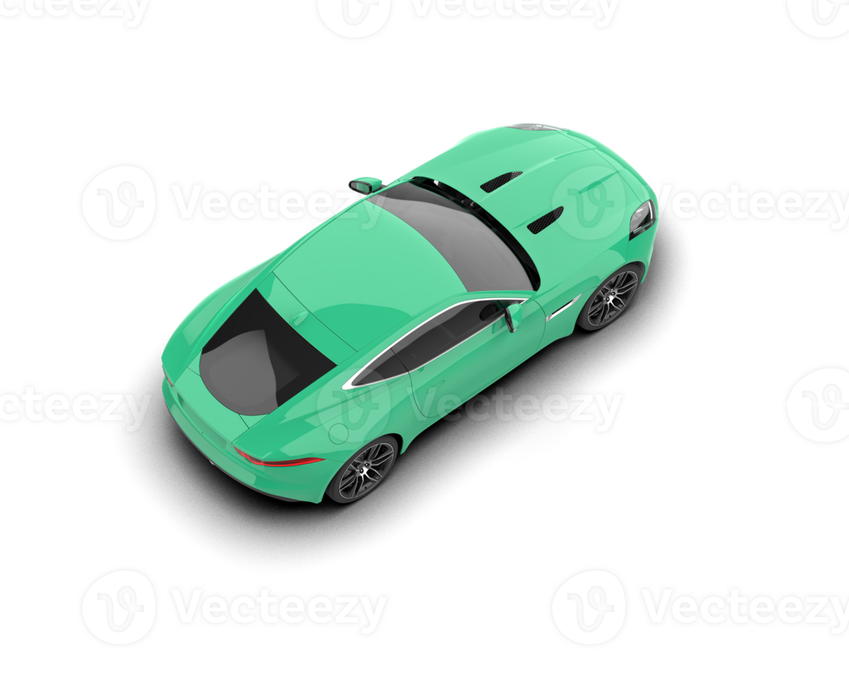 Realistic sport car isolated on background. 3d rendering - illustration png