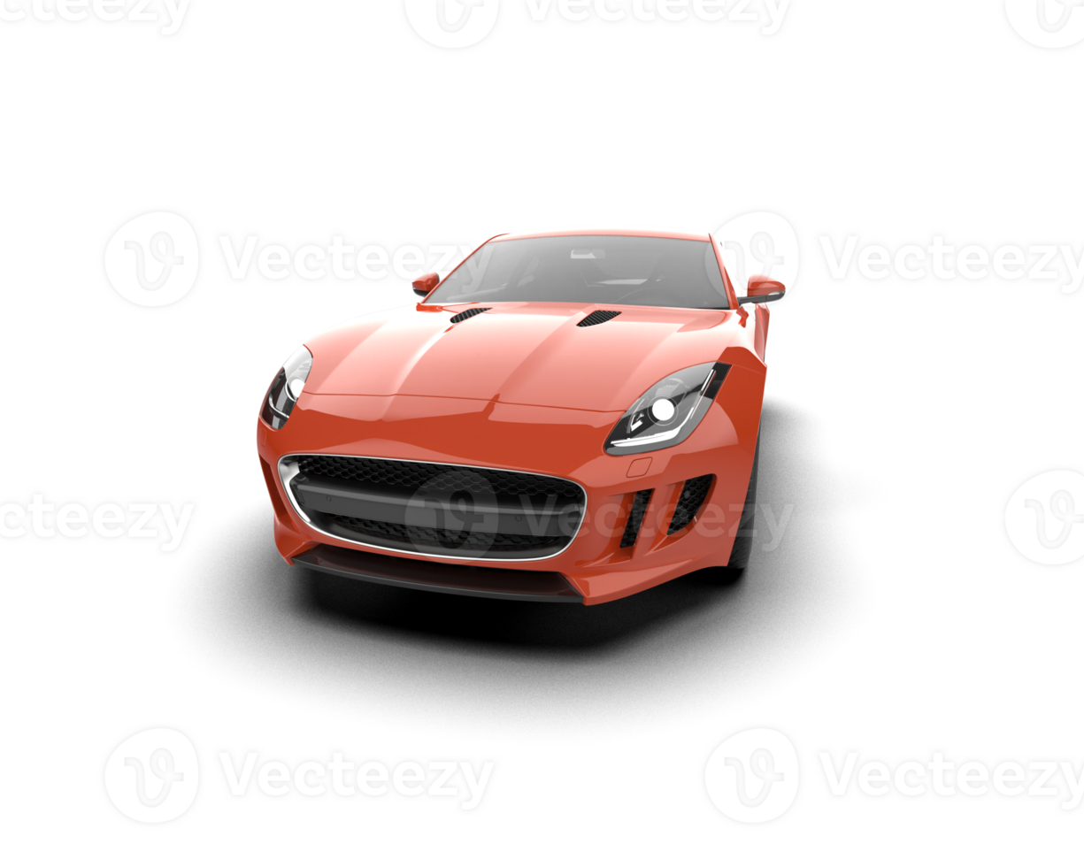 Realistic sport car isolated on background. 3d rendering - illustration png