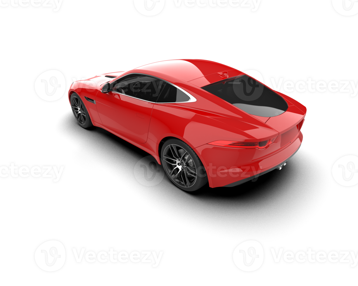 Realistic sport car isolated on background. 3d rendering - illustration png