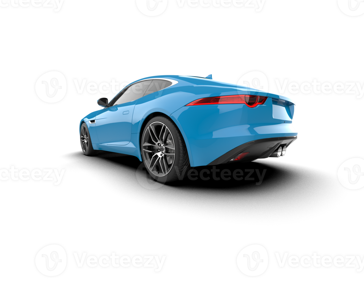 Realistic sport car isolated on background. 3d rendering - illustration png