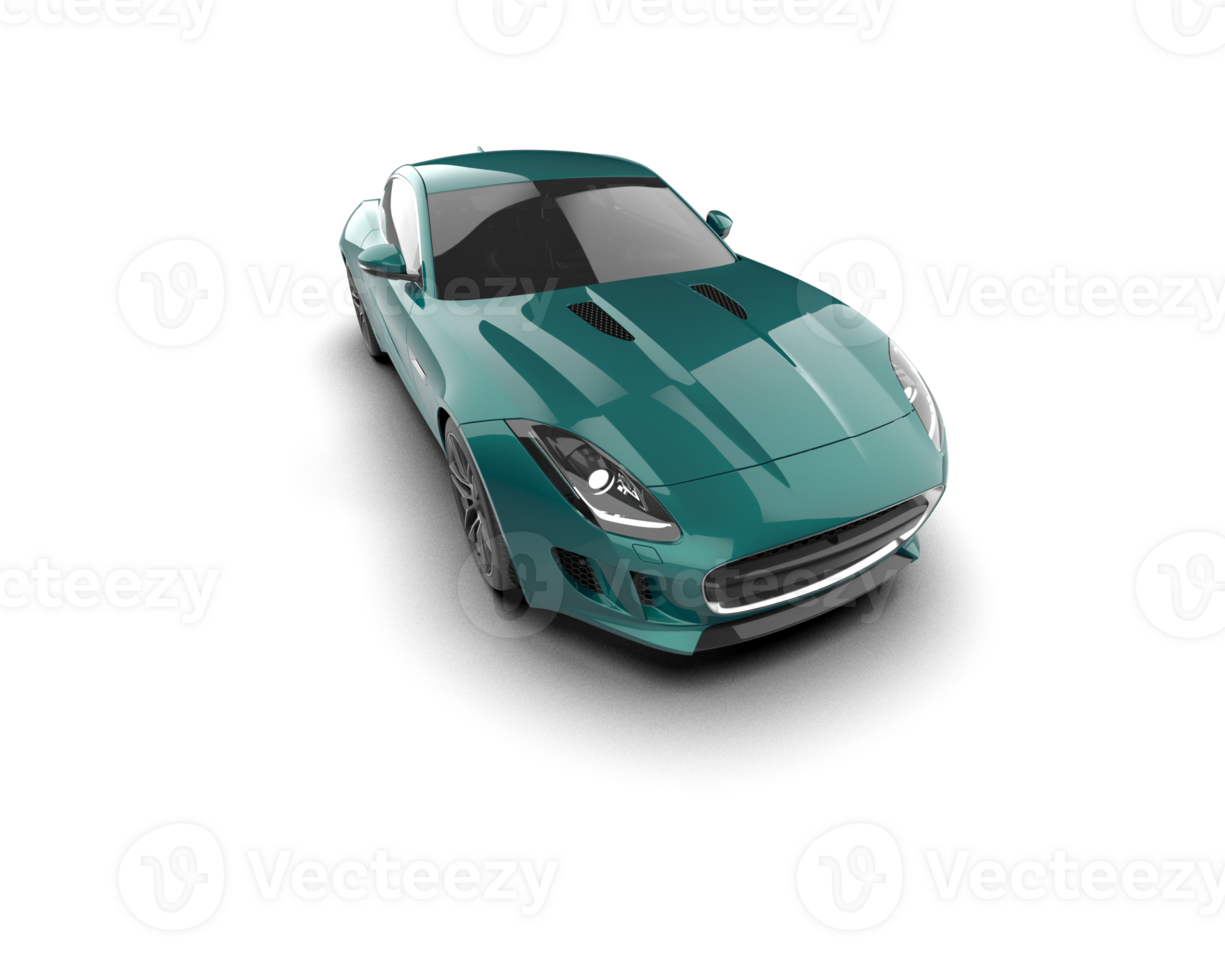 Realistic sport car isolated on background. 3d rendering - illustration png