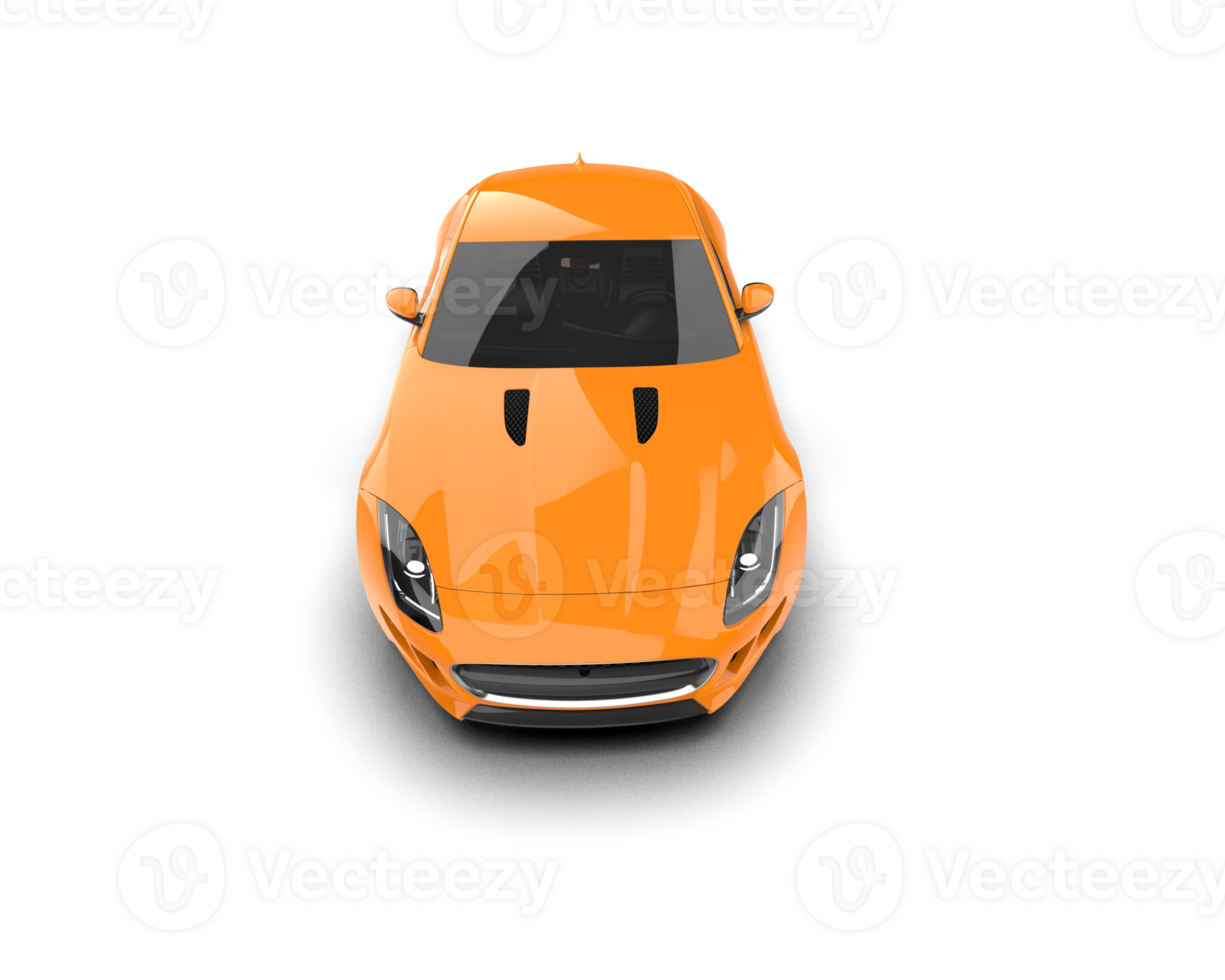 Realistic sport car isolated on background. 3d rendering - illustration png