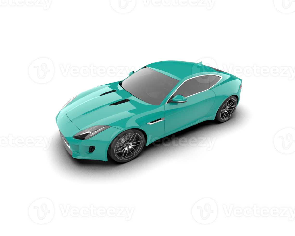 Realistic sport car isolated on background. 3d rendering - illustration png