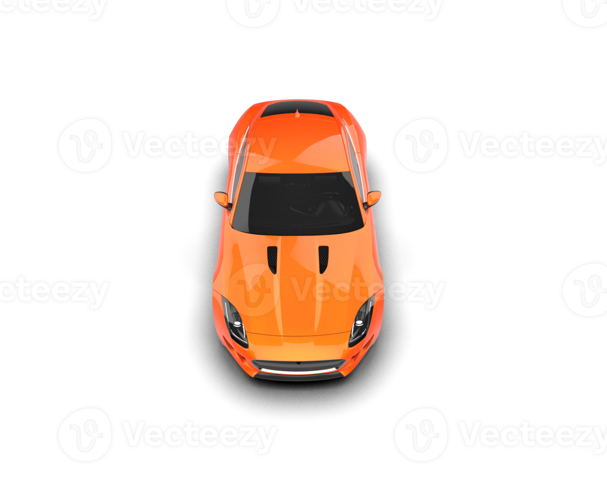Realistic sport car isolated on background. 3d rendering - illustration png