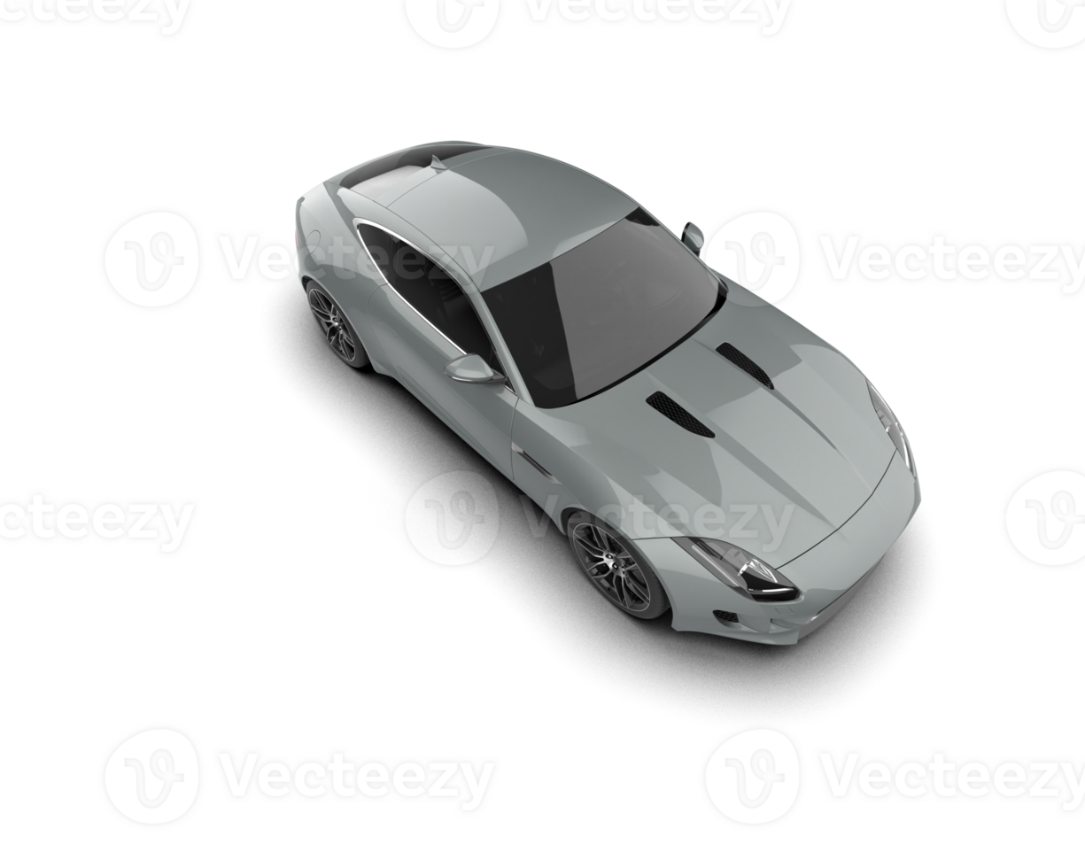 Realistic sport car isolated on background. 3d rendering - illustration png