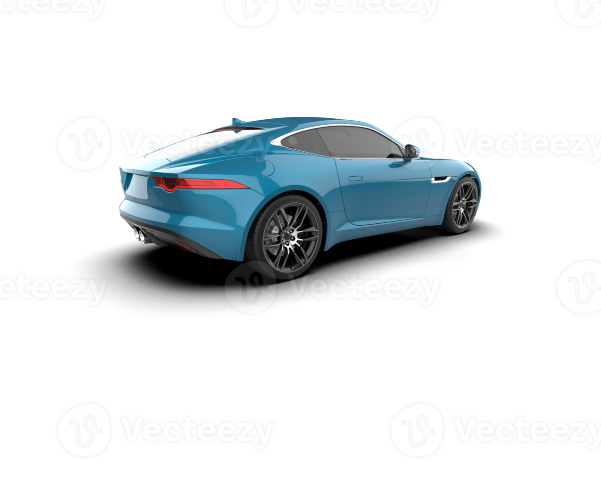 Realistic sport car isolated on background. 3d rendering - illustration png