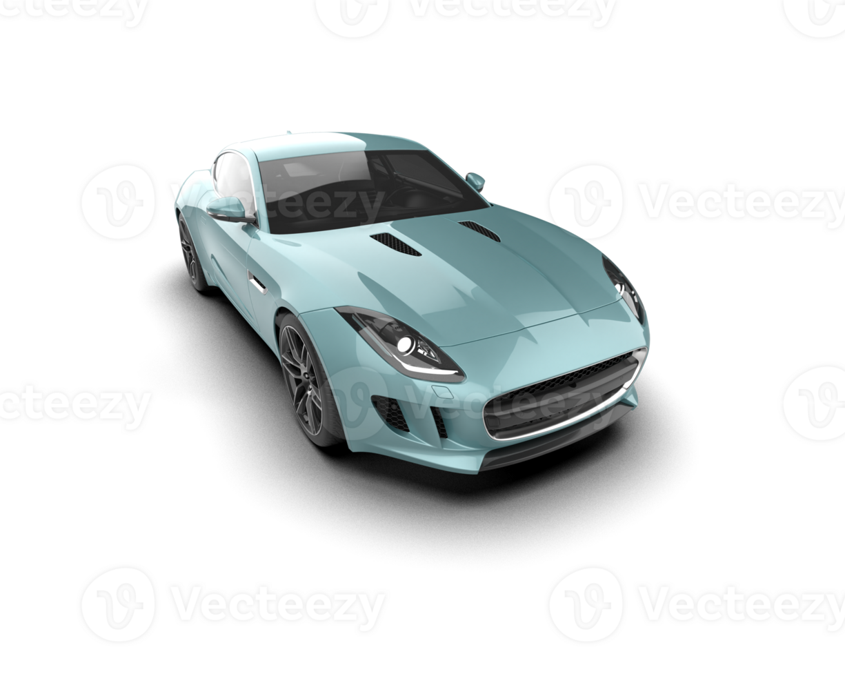 Realistic sport car isolated on background. 3d rendering - illustration png