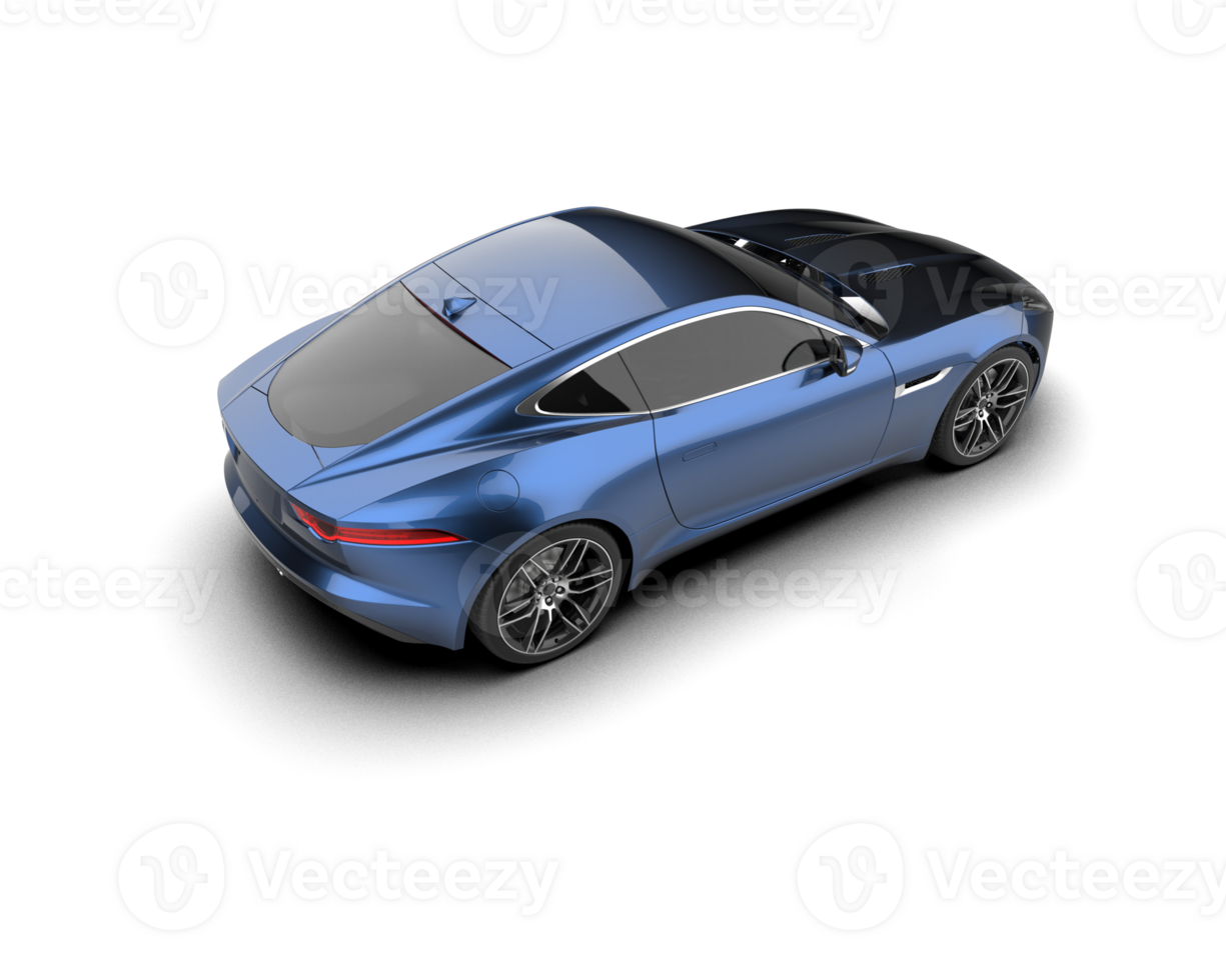 Realistic sport car isolated on background. 3d rendering - illustration png
