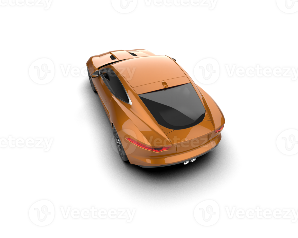 Realistic sport car isolated on background. 3d rendering - illustration png