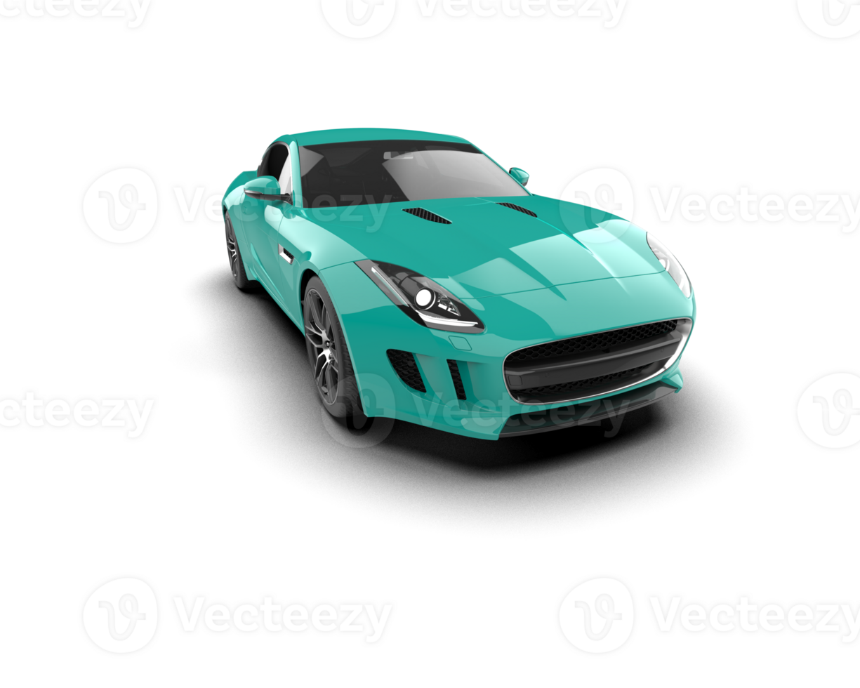 Realistic sport car isolated on background. 3d rendering - illustration png