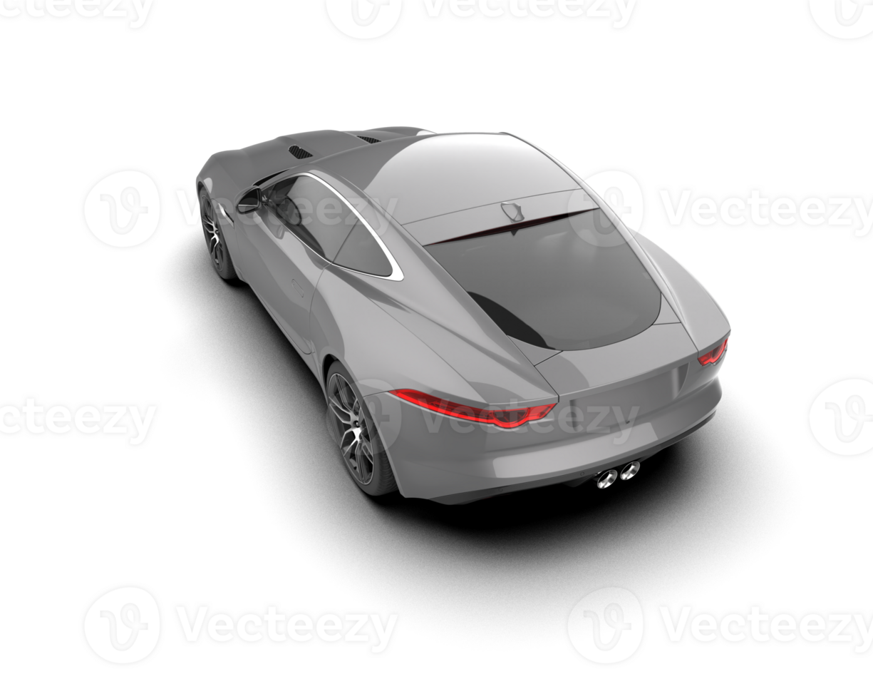 Realistic sport car isolated on background. 3d rendering - illustration png