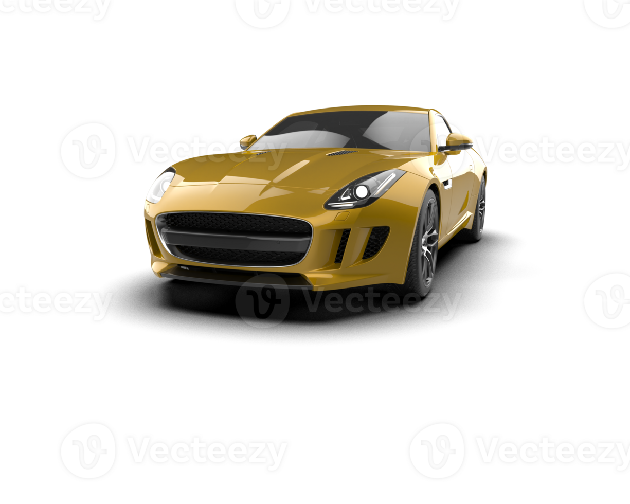 Realistic sport car isolated on background. 3d rendering - illustration png