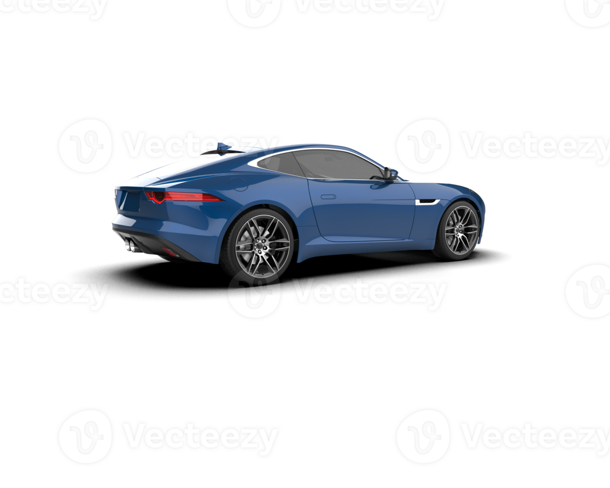 Realistic sport car isolated on background. 3d rendering - illustration png
