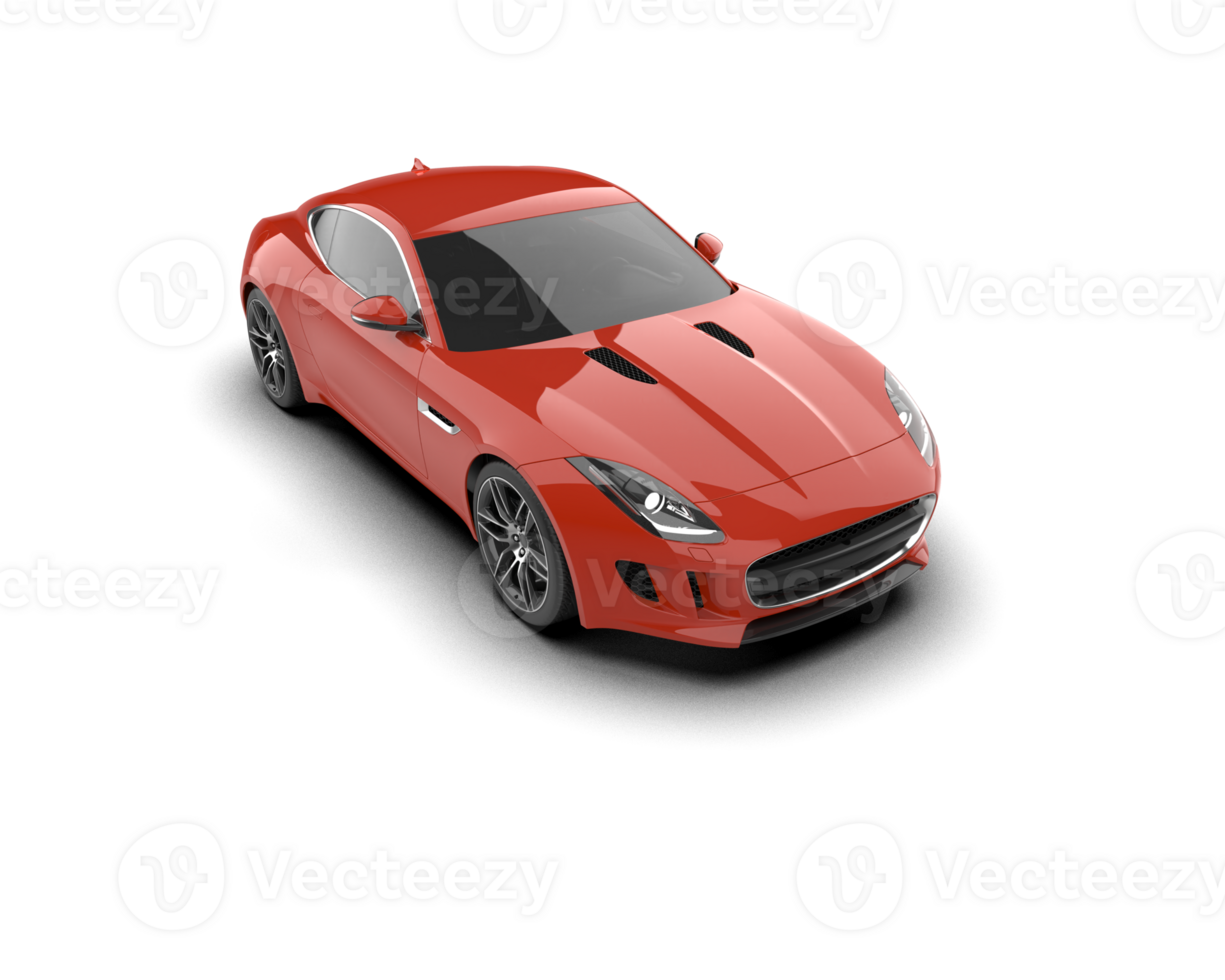 Realistic sport car isolated on background. 3d rendering - illustration png