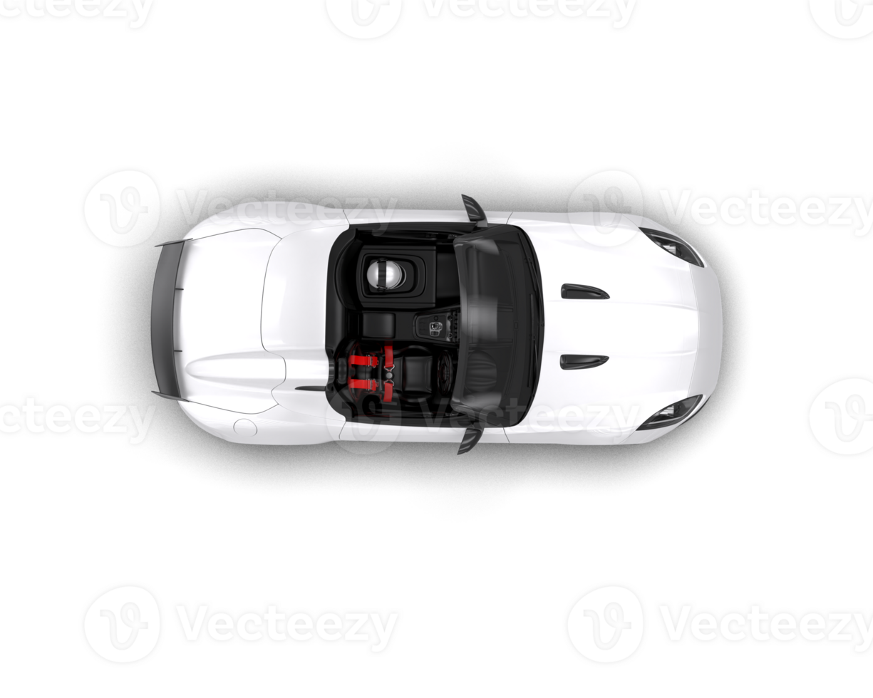 Realistic sport car isolated on background. 3d rendering - illustration png